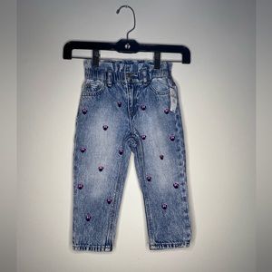 NWT Baby Gap Disney Minnie Mouse Just Like Mom Jeans Size 3 Years Old